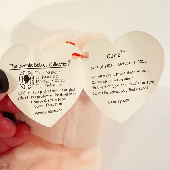 NWT Ty Beanie Baby Cure Bear - Picture 4 of 5